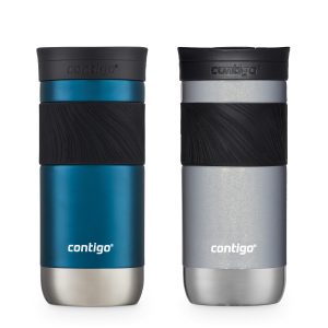 Contigo&reg; Byron 2.0 Stainless Steel Travel Mug with SNAPSEAL&trade; Lid and Grip, 16oz, 2-Pack